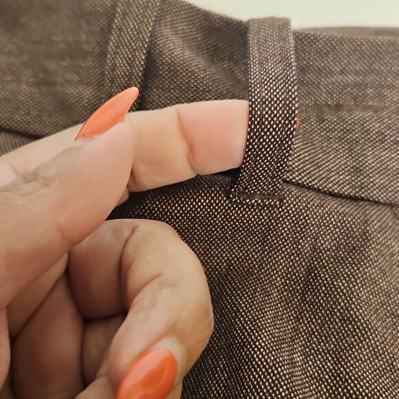 Jacob Women's Cropped Ankle Wide-Leg Pants Brown 0 - Picture 14 of 16